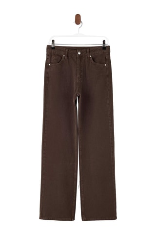 Jean wide legs - Marron