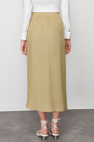 Jupe longue - Vert et beige