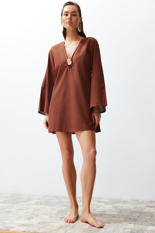 Robe de plage - Marron
