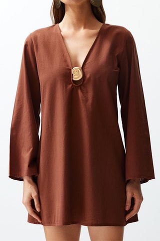 Robe de plage - Marron