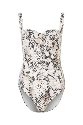 Maillot 1 pièce - Blanc et noir