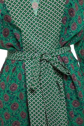 Kimono - Bleu, vert, blanc et rose
