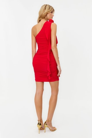 Robe asymétrique - Rouge