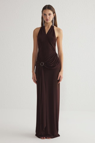 Robe longue - Marron