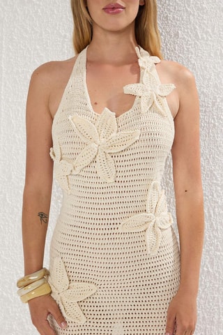 Robe de plage - Écru