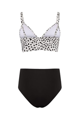 Maillot 2 pièces taille haute - Noir