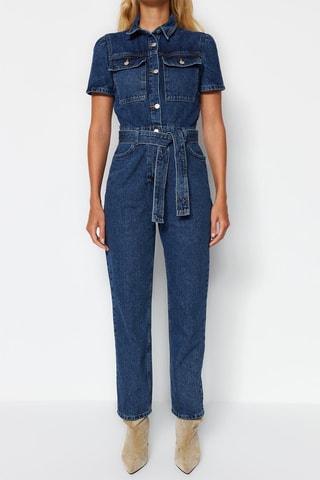 Combinaison en jean - Bleu