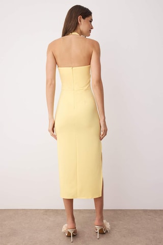 Robe fourreau - Jaune clair