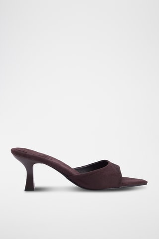 Mules à talons - Marron