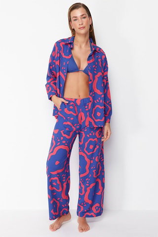 Chemisier et pantalon - Bleu