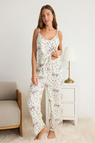 Pyjama - Rose, bleu et blanc