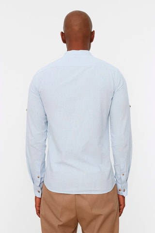 Chemise slim - Bleu