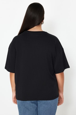 T-shirt oversize - Blanc et noir