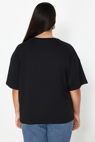 T-shirt oversize - Blanc et noir