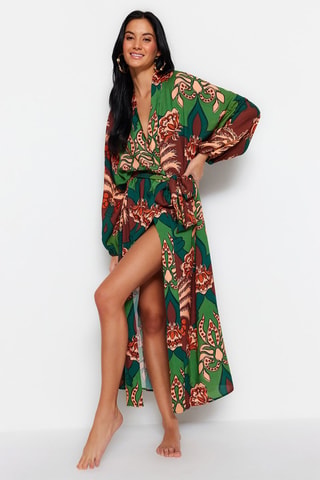 Kimono - Vert et marron