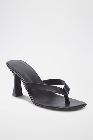 Tongs à talons - Noir
