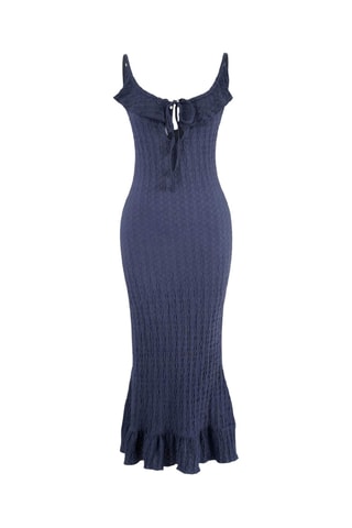 Robe midi - Bleu