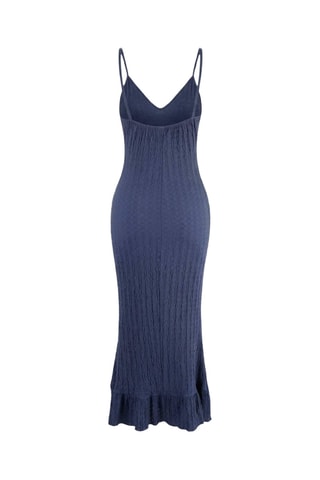Robe midi - Bleu