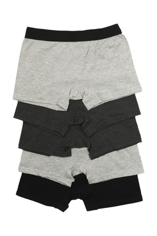 5 boxers - Noir et gris
