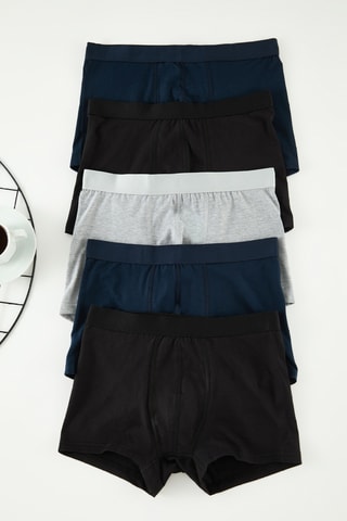 5 boxers - Bleu marine