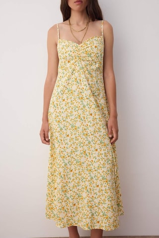 Robe midi - Jaune