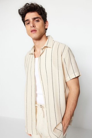 Chemise regular - Jaune