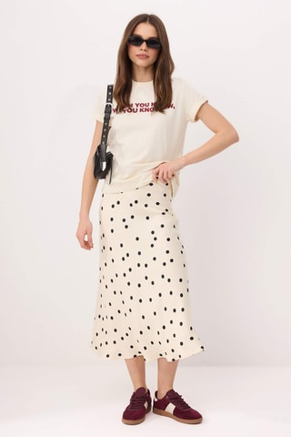 Jupe midi - Blanc