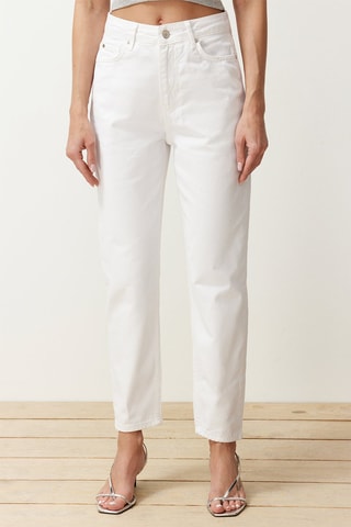 Jean droit - Blanc