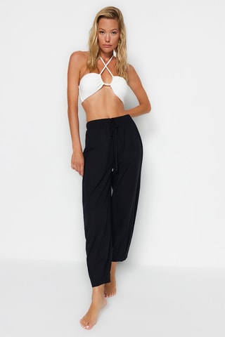 Pantalon taille haute - Noir