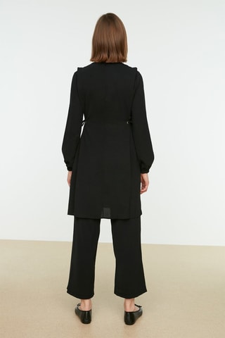 Tunique et pantalon wide legs - Noir