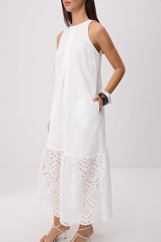 Robe midi - Blanc