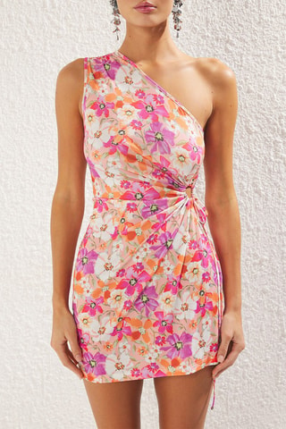 Robe asymétrique - Multicolore