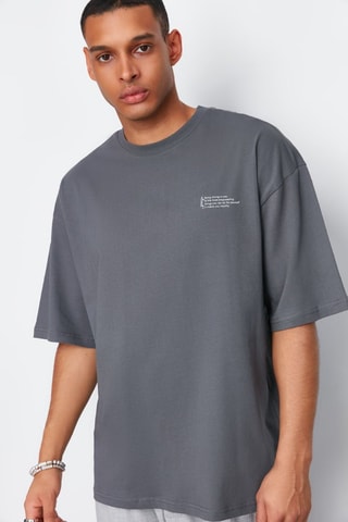T-shirt oversize - Gris
