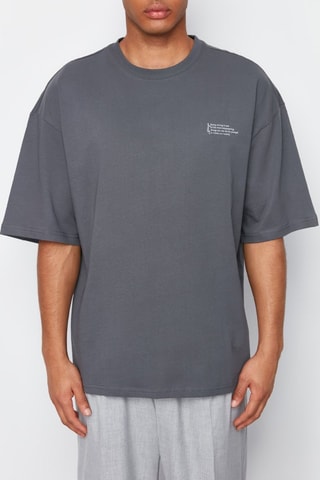 T-shirt oversize - Gris