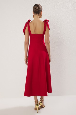 Robe midi - Rouge