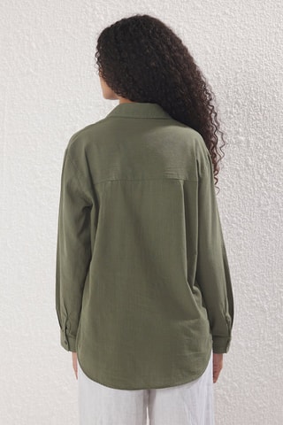 Chemise oversize - Vert
