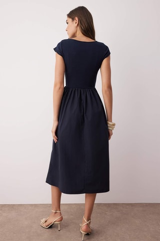 Robe patineuse - Bleu marine