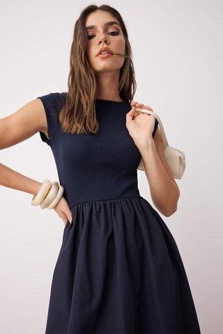Robe patineuse - Bleu marine