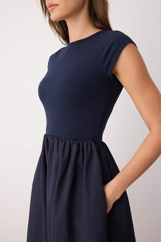 Robe patineuse - Bleu marine