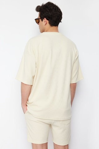T-shirt oversize - Écru