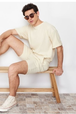 T-shirt oversize - Écru