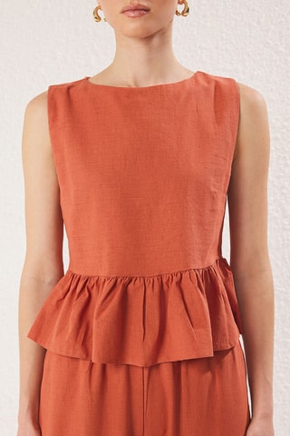 Top et pantalon - Marron