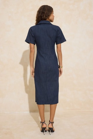 Robe chemise - Bleu marine