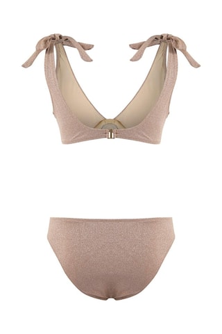 Maillot 2 pièces taille haute - Gris