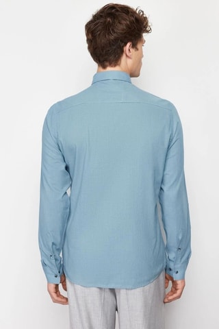Chemise slim - Bleu
