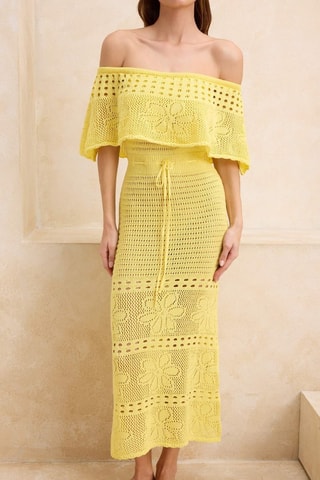 Robe de plage - Jaune
