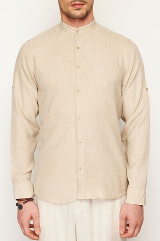 Chemise slim - Beige