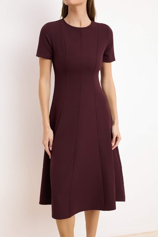 Robe midi - Bordeaux