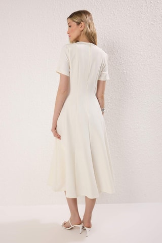 Robe midi - Écru