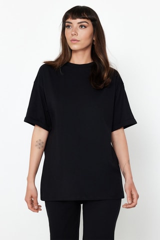 T-shirt oversize et pantalon - Noir